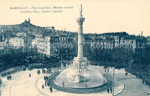 Marseille_Bouches du Rhone Place Castellane Fontaine Cantini Marseille