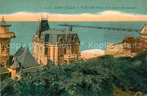 Trouville Deauville Villas des Flots et la Jetee Promenade Trouville Deauville
