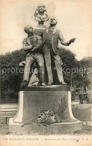 Boulogne sur Mer Monument des Freres Coquelin Boulogne sur Mer