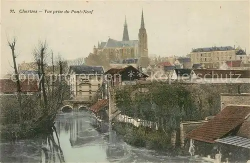 Chartres_Eure_et_Loir Vue prise du Pont Neuf Chartres_Eure_et_Loir