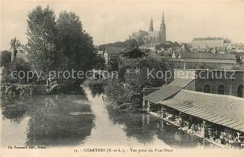 Chartres_Eure_et_Loir Vue prise du Pont Neuf Chartres_Eure_et_Loir