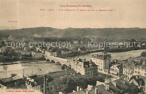 Pau Les Basses Pyrenees Vue generale du Quartier de la Basse Ville Pau