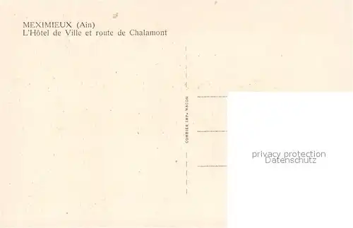 Meximieux Hotel de Ville et route de Chalamont Meximieux