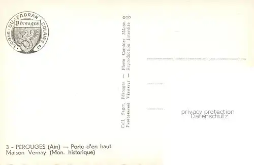 Perouges Port d`en haut Maison Vernay Perouges