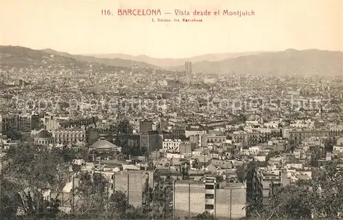 Barcelona_Cataluna Vista desde el Montjuich Barcelona Cataluna