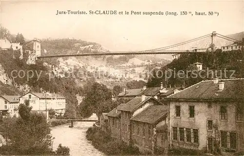 Saint_Claude_Besancon avec Pont suspendu Saint_Claude_Besancon