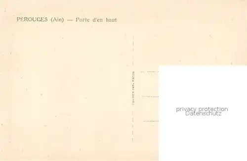 Perouges Porte d`en haut Perouges