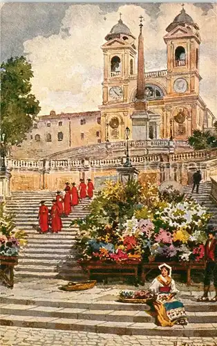 Rom_Roma Trinita dei Monti K?nstlerkarte Rom_Roma