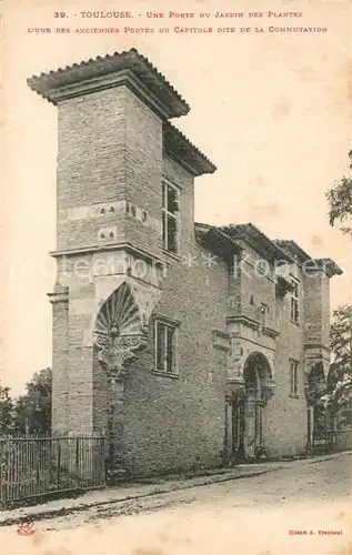 Toulouse_Haute Garonne Porte du Jardin des Plantes Toulouse Haute Garonne