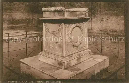 Pompei Ara del Tempio di Mercurio  Pompei