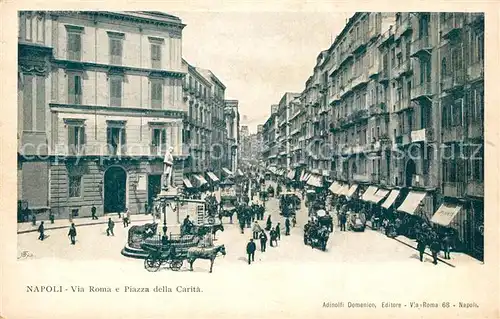 Napoli_Neapel Via Roma Piazza della Carita  Napoli Neapel