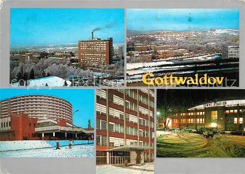 Gottwaldov_Tschechien Teilansichten Gebaeude Fabrik Gottwaldov Tschechien