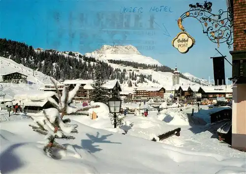 Lech_Vorarlberg Wintersportplatz gegen Karhorn Lechquellengebirge Lech Vorarlberg