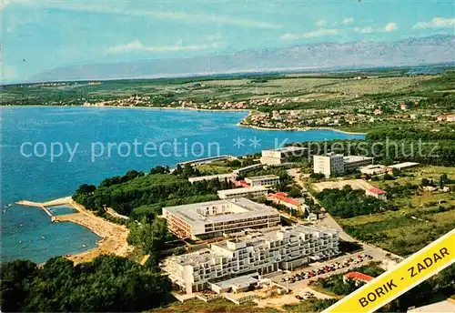 Borik_Zadar Hotel Strand Kueste Fliegeraufnahme 