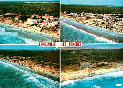 Longeville sur Mer Les Conches Plage vue aerienne Longeville sur Mer