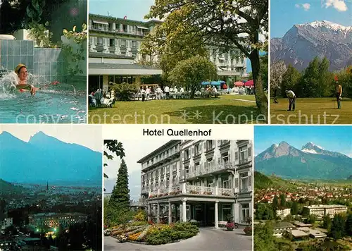Bad_Ragaz Hotel Quellenhof Swimming Pool Golfplatz Alpen Bad_Ragaz
