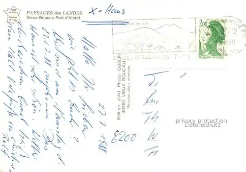 Vieux Boucau les Bains Port d Albret vue aerienne Vieux Boucau les Bains