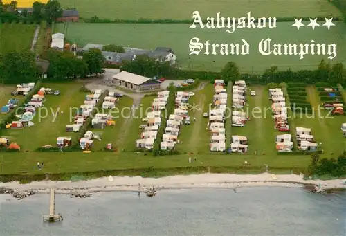 Skarup Aabyskov Strand Camping Fliegeraufnahme 