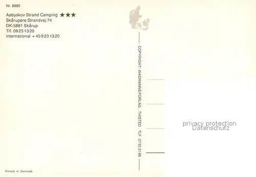 Skarup Aabyskov Strand Camping Fliegeraufnahme 