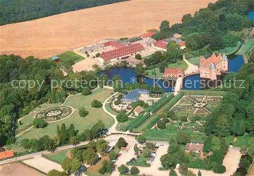 Egeskov Schloss Park Fliegeraufnahme Egeskov