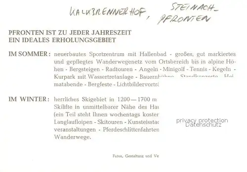 Steinach_Pfronten Kalkbrennerhof Hotel Restaurant Steinach Pfronten