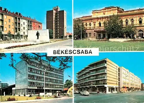 Bekescsaba Teilansichten Innenstadt Gebaeude Denkmal Bekescsaba