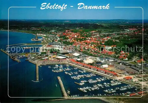 Ebeltoft Hafen Fliegeraufnahme Ebeltoft