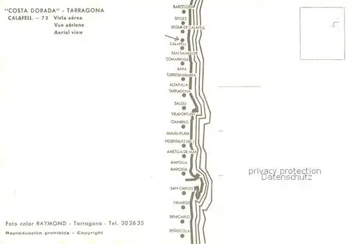 Calafell Vista aerea Calafell