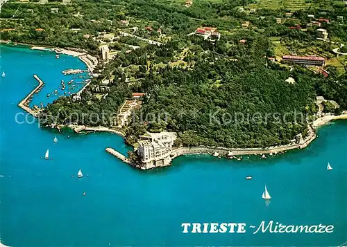 Trieste Castello di Miramare veduta aerea Trieste