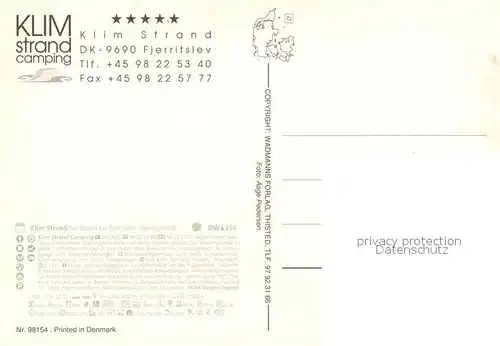 Fjerritslev Klim Strand Camping Fliegeraufnahme Fjerritslev