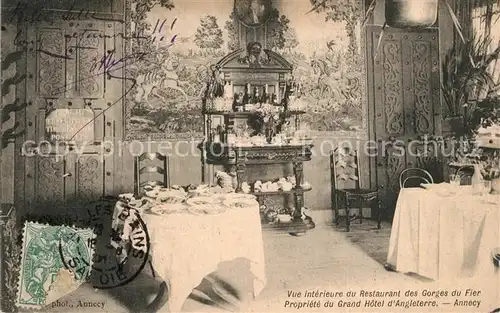 Annecy_Haute Savoie Restaurant des Gorges du Fier Grand Hotel d Angleterre Annecy Haute Savoie