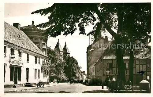 Lund_Daenemark Parti vid Stora Kyrkogatan Lund Daenemark