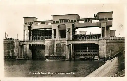 Kembs_Elsass Ecluse du Grand Canal Kembs Loechle Schleusen Kraftwerk Rhein Kembs Elsass