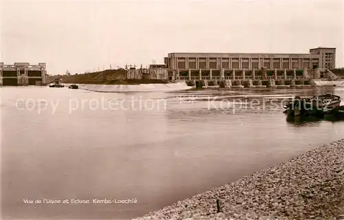 Kembs_Elsass Usine et Ecluse Kembs Loechle Kraftwerk Schleusen Rhein Kembs Elsass