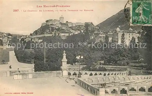 Lourdes_Hautes_Pyrenees Chateau Terrasse du Rosaire Lourdes_Hautes_Pyrenees