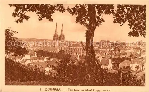 Quimper Vue prise du Mont Frugy Quimper