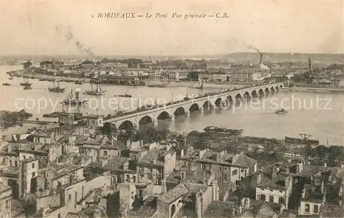 Bordeaux Fliegeraufnahme Pont Vue generale Bordeaux