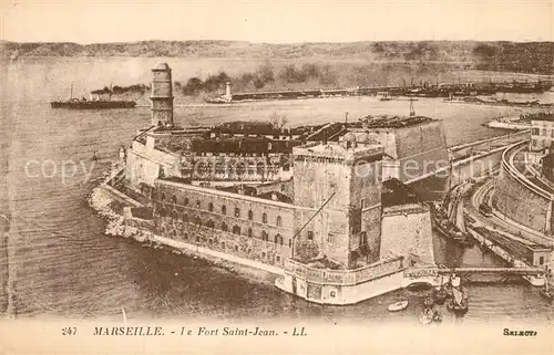 Marseille_Bouches du Rhone Fliegeraufnahme Fort Saint Jean Marseille