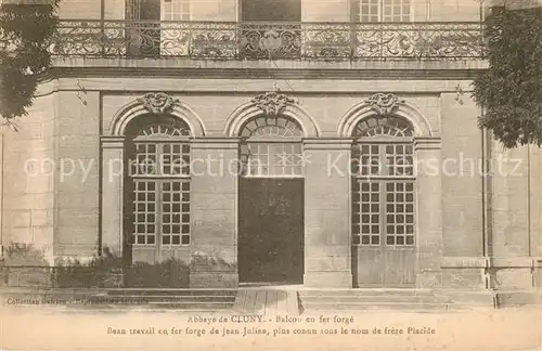 Cluny Abbaye Balcon en fer forg Cluny