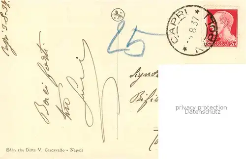 Capri Dalle Rovine di Tiberio Capri