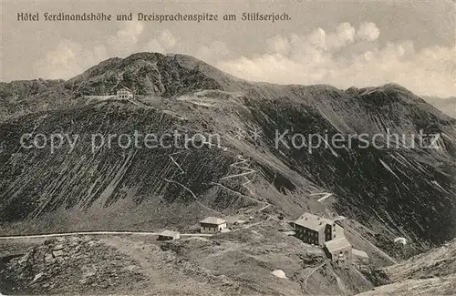 Stilfserjoch_Passo_dello_Stelvio Hotel Ferdinandsh?he Dreisprachenspitze 