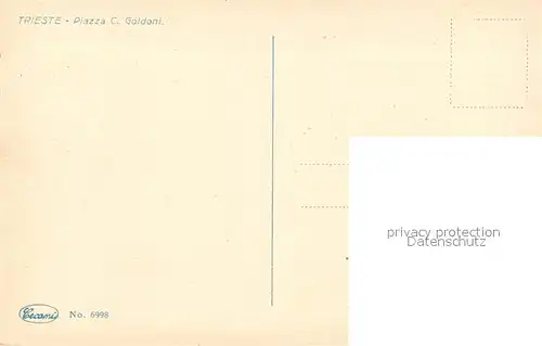 Trieste Piazza C. Goldoni  Trieste