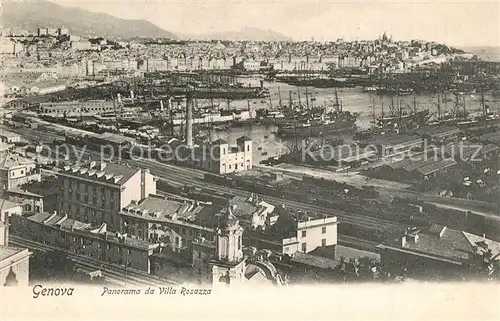 Genova_Genua_Liguria Panorama da Villa Rosazza Porto Genova_Genua_Liguria