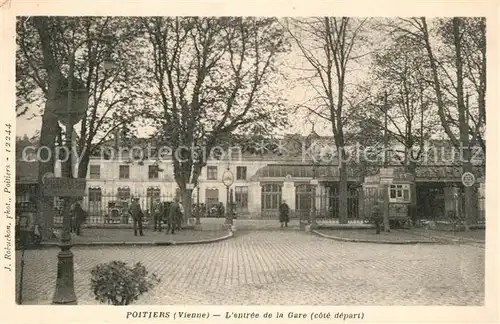 Poitiers_Vienne Entree de la Gare Bahnhof Poitiers Vienne