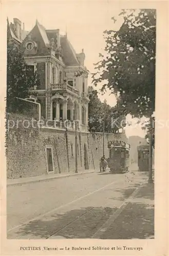 Poitiers_Vienne Boulevard Solferino et les Tramways Poitiers Vienne