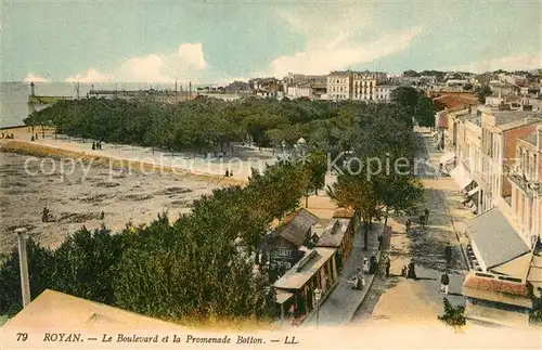 Royan_Charente Maritime Boulevard et Promenade Botton Royan Charente Maritime