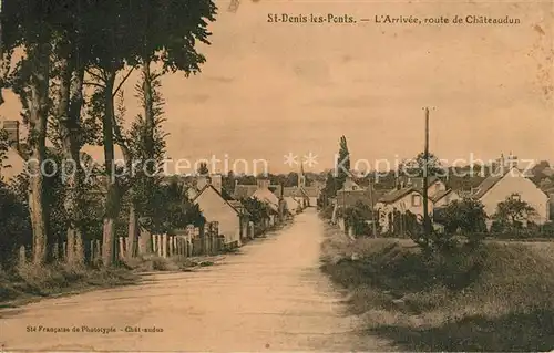 Saint Denis les Ponts Arrivee Route de Chateaudun Saint Denis les Ponts