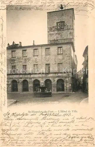 Saint Hippolyte du Fort Hotel de Ville Rathaus Saint Hippolyte du Fort