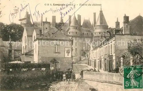 Langeais Entree du chateau Langeais