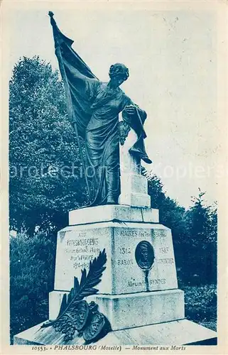 Phalsbourg Monument aux Morts Phalsbourg